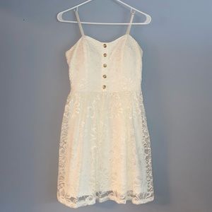 White lace summer dress